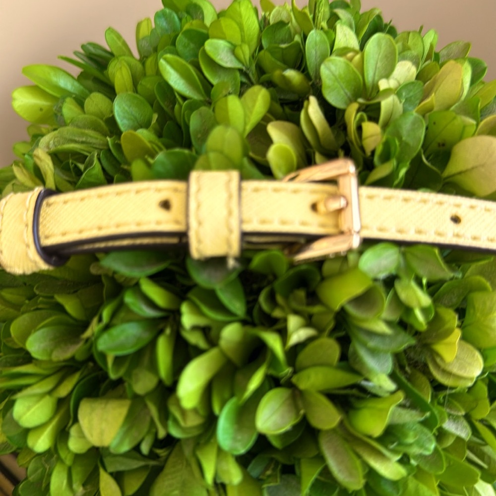 MICHAEL Michael Kors JET SET💛YELLOW BUTTERCUP💛 LEATHER ZIP CHAIN CROSSBODY BAG - Picture 14 of 17